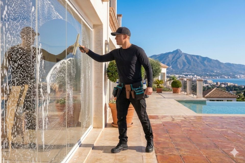 We love window cleaning in Marbella